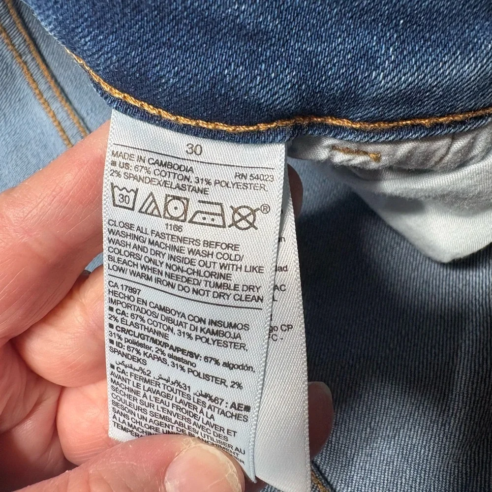 Old Navy Women's Jeans Plus Size 30 Power Slim Straight Mid Rise Medium Wash - Picture 8 of 14